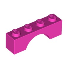 Dark Pink Brick, Arch 1 x 4