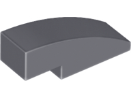 Dark Bluish Gray Slope, Curved 3 x 1 No Studs