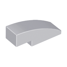 Light Bluish Gray Slope, Curved 3 x 1 No Studs