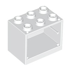 White Container, Cupboard 2 x 3 x 2