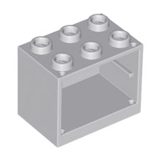 Light Bluish Gray Container, Cupboard 2 x 3 x 2