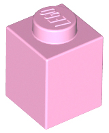 Bright Pink Brick 1 x 1