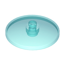 Trans-Light Blue Dish 4 x 4 Inverted (Radar)