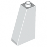 White Slope 75 2 x 1 x 3 - Hollow Stud