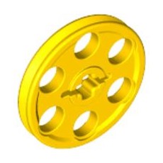 Yellow Technic Wedge Belt Wheel (Pulley)