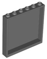 Dark Bluish Gray Panel 1 x 6 x 5