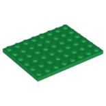 Green Plate 6 x 8