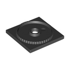 Black Turntable 4 x 4 Square Base, Locking