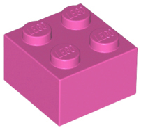 Dark Pink Brick 2 x 2