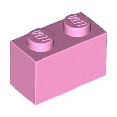 Bright Pink Brick 1 x 2