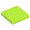 Lime Tile 2 x 2 with Groove