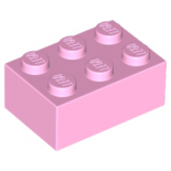 Bright Pink Brick 2 x 3