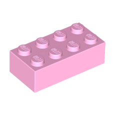 Bright Pink Brick 2 x 4