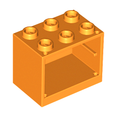 Orange Container, Cupboard 2 x 3 x 2