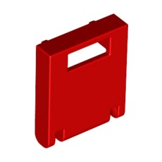 Red Container, Box 2 x 2 x 2 Door with Slot