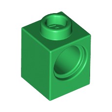 Green Technic, Brick 1 x 1 with Hole