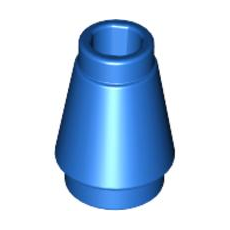 Blue Cone 1 x 1 with Top Groove