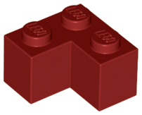 Dark Red Brick 2 x 2 Corner