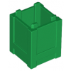 Green Container, Box 2 x 2 x 2 - Top Opening
