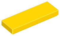 Yellow Tile 1 x 3
