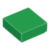 Green Tile 1 x 1 with Groove