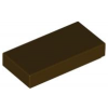 Dark Brown Tile 1 x 2 with Groove