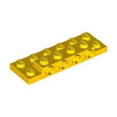 Yellow Plate, Modified 2 x 6 x 2/3 with 4 Studs on Side