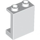 White Panel 1 x 2 x 2 with Side Supports - Hollow Studs