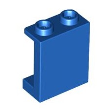 Blue Panel 1 x 2 x 2 with Side Supports - Hollow Studs