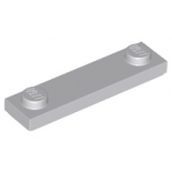 Light Bluish Gray Plate, Modified 1 x 4 with 2 Studs