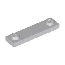 Light Bluish Gray Plate, Modified 1 x 4 with 2 Studs