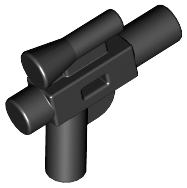 Black Minifig, Weapon Gun, Blaster Small (SW)