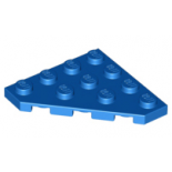 Blue Wedge, Plate 4 x 4 Cut Corner