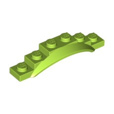 Lime Vehicle, Mudguard 6 x 1 1/2 x 1 with Arch