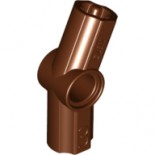 Reddish Brown Technic, Axle and Pin Connector Angled #3 - 157.5 degrees