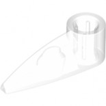 Trans-Clear Bionicle 1 x 3 Tooth with Axle Hole