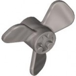 Pearl Light Gray Propeller 3 Blade 3 Diameter with Axle Hole
