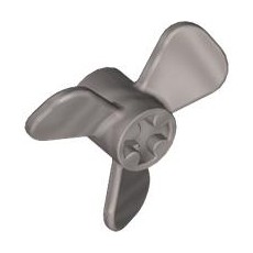 Pearl Light Gray Propeller 3 Blade 3 Diameter with Axle Hole