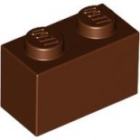 Reddish Brown Brick 1 x 2