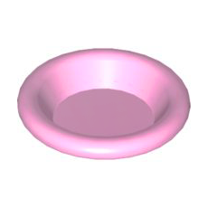 Bright Pink Minifig, Utensil Dish 3 x 3