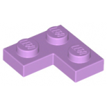 Medium Lavender Plate 2 x 2 Corner