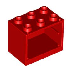 Red Container, Cupboard 2 x 3 x 2
