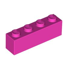 Dark Pink Brick 1 x 4