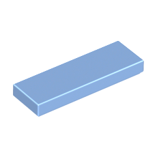Medium Blue Tile 1 x  3