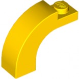 Yellow Brick, Arch 1 x 3 x 2 Curved Top