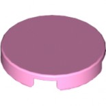 Bright Pink Tile, Round 2 x 2