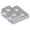 Light Bluish Gray Plate, Modified 2 x 2 x 2/3 with 2 Studs on Side