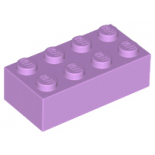 Medium Lavender Brick 2 x 4
