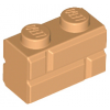 Medium Nougat Brick, Modified 1 x 2 with Masonry Profile