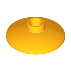 Bright Light Orange Dish 2 x 2 Inverted (Radar)